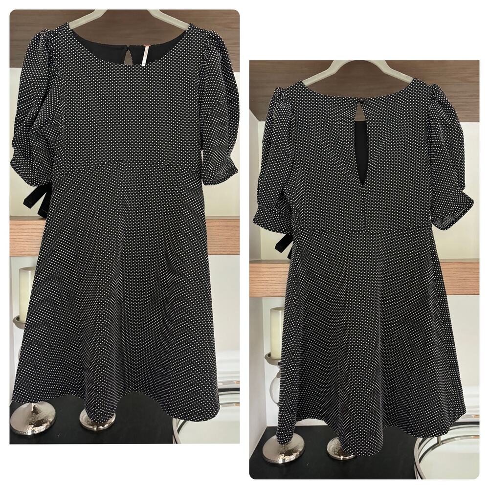 Free People Polka Dot Dress in Black/White